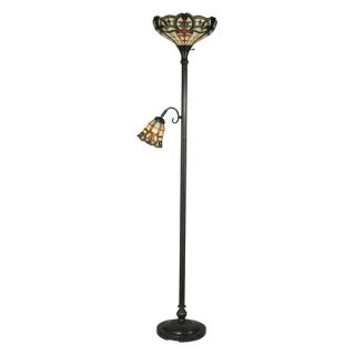 Warehouse of Tiffany Large Torchiere Floor Lamp