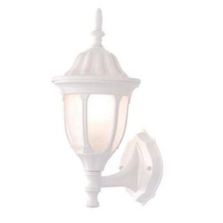 Acclaim Lighting Suffolk Collection Wall Mount 1 Light Outdoor Textured White Fixture 5060TW/FR