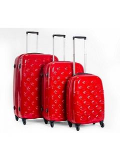 Lulu Guinness Lips red suitcase range