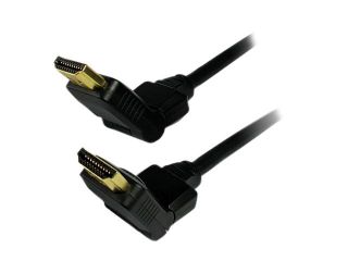 Comprehensive HD HD 10EST/SW 10 ft. Black Connector Type 1: HDMI Male 180 deg Swivel Connector  Connector Type 2: HDMI Male 180 deg Swivel Connector High Speed Swivel HDMI® Cable M M