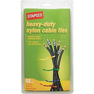 Heavy Duty Cable Ties, 52/Pack