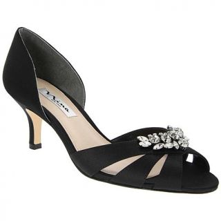 Nina "Cylinda" Satin Jeweled Pump   7924665