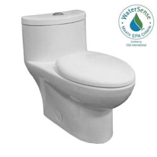 American Standard Tofino Complete 1 piece 1.1 GPF Dual Flush Elongated Toilet in White 2996C206.020