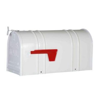 Postal Pro Carlton Post Mount T2 Mailbox in White PP150SWH