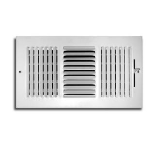 TruAire 12 in. x 8 in. 3 Way Wall/Ceiling Register H103M 12X08