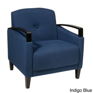 Main St. Woven Chair w/ Interlace Weave Fabric & Espresso Finish Wood
