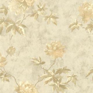 56 sq. ft. Carmela Silver Floral Wallpaper 414 54263