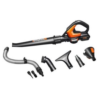 WORX WG545.1 20V Lithium Cordless Leaf Blower with Accessories