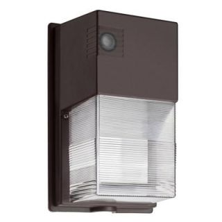 Lithonia Lighting Bronze LED Outdoor Wall Mount Wall Pack Light OWP LED 1 50K 120 PE M4