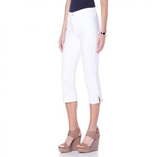 NYDJ Ariel Crop Jean with Jeweled Ankle Detail   Optic White   7682618