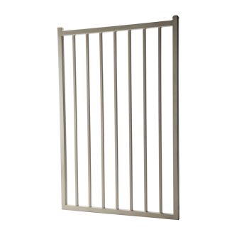 Powder Coated Steel Decorative Fence Gate (Common 3.5 ft x 5 ft; Actual 3.25 ft x 4.83 ft)