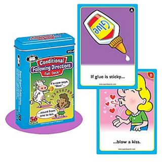 Super Duper Conditional Following Directions Fun Deck Cards