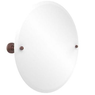 Allied Brass Waverly Place Collection 22 in. x 22 in. Frameless Round Single Tilt Mirror with Beveled Edge in Antique Copper WP 90 CA