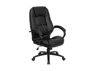 Flash Furniture High Back Black Leather Executive Office Chair [GO 710 BK GG]