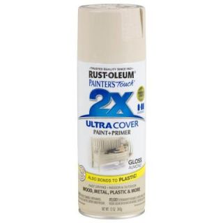 Rust Oleum Painter's Touch 2X 12 oz. Almond Gloss General Purpose Spray Paint (Case of 6) 249125