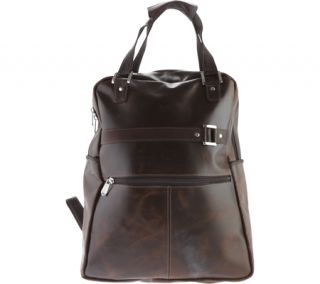 Womens Piel Leather Vintage Laptop Carry All/Convertible Backpack 3050