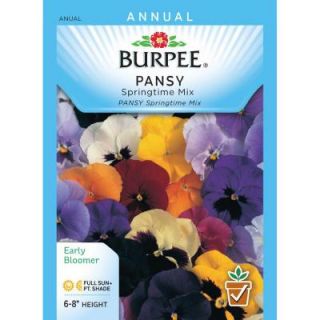 Burpee Pansy Springtime Mix Seed 48148