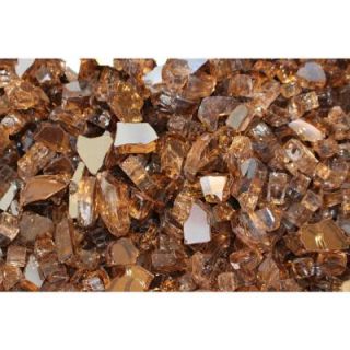 Margo Garden Products 1/4 in. 10 lb. Copper Reflective Tempered Fire Glass DFG10 R01