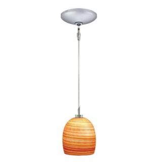 JESCO Lighting Low Voltage Quick Adapt 4 3/4 in. x 103 1/8 in. Brown Pendant and Canopy Kit KIT QAP126 BR A