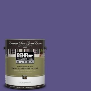 BEHR Premium Plus Ultra 1 gal. #PPU16 1 Aurora Splendor Semi Gloss Enamel Exterior Paint 585301