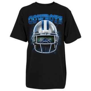 Dallas Cowboys Youth Black Helmet Vision T Shirt