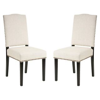 Brunello Beige Fabric Dining Chairs   Beige (Set of 2)   Christopher