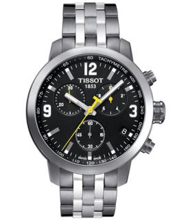 Tissot Mens Swiss Chronograph PRC 200 Stainless Steel Bracelet Watch