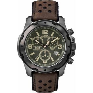 Timex Men's Expedition Sierra Watch, Brown Leather Strap