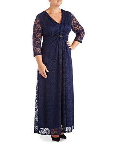 Grace Lace Maxi Navy