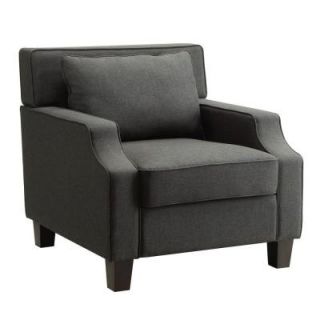 HomeSullivan Florence Dark Grey Fabric Arm Chair 40E501C DGF