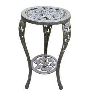 Oakland Living 26 in. Metal Grape Table Plant Stand 5027 AB