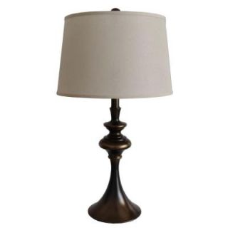 Fangio Lighting 26 in. Antique Brass Metal Table Lamp 1744