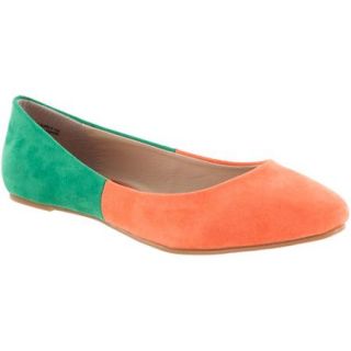 Riverberry Womens Candy Two tone Microsuede Flats