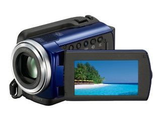 Open Box SONY DCR SR47 Blue 1/8" Advanced HAD CCD Sensor 2.7" 123K Wide Touch Panel LCD 60X Optical Zoom 60GB HDD Handycam Camcorder