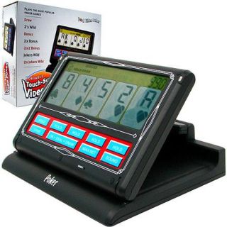 Portable Video Poker Touch Screen 7 in 1, Black