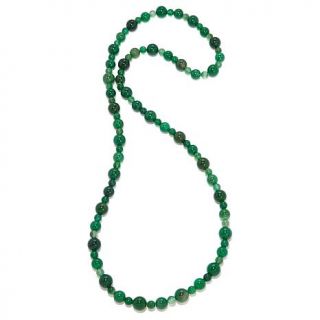 Jay King Green Agate Beaded 40" Necklace   7243980