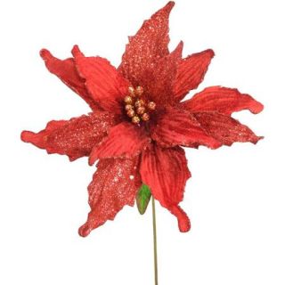 National Tree 26.5" Red Poinsettia, 12pk