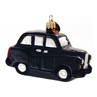 Landmark Creations British Taxi Ornament, 3"
