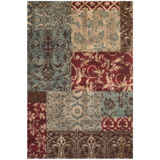 Feizy Power Loomed Polypropylene Salford Rug in Chocolate 5 x 8