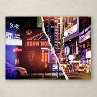 Times Square Show by Philippe Hugonnard Photographic Print on Wrapped