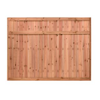 Color Treated Stain Pressure Treated Pine Privacy Fence Panel (Common 8 ft x 6 ft; Actual 8 ft x 6 ft)