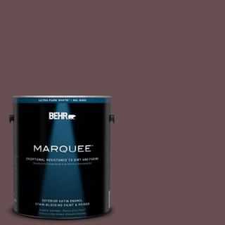 BEHR MARQUEE 1 gal. #UL100 2 Ripe Fig Satin Enamel Exterior Paint 945301