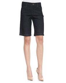 Not Your Daughters Jeans Arya Relaxed Denim Shorts, Dark Enzyme