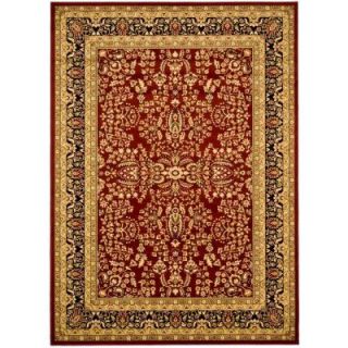 Safavieh Lyndhurst Red/Black 8 ft. 11 in. x 12 ft. Area Rug LNH214A 9