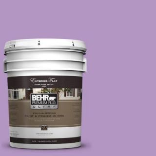 BEHR Premium Plus Ultra 5 gal. #660B 5 Atlantic Tulip Flat Exterior Paint 485405