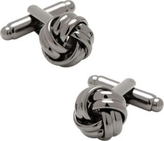 Mens Cufflinks Inc Gunmetal Knot Cufflinks