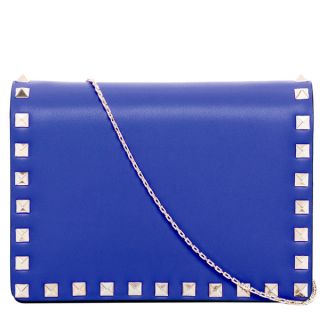 Valentino Blue Small Rockstud Shoulder Bag   18115140  