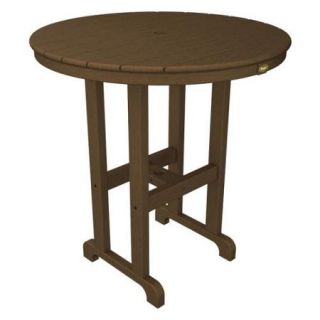 Trex Outdoor Furniture Recycled Plastic Monterey Bay Round Counter Height Table