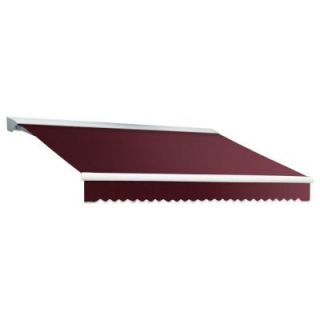 Beauty Mark 12 ft. DESTIN EX Model Right Motor Retractable with Hood Awning (120 in. Projection) in Burgundy DTR12 EX B