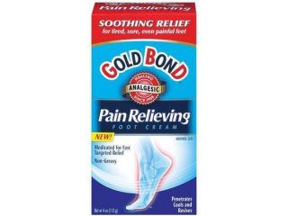 Gold Bond Foot Cream, Pain Relieving, 4 oz.